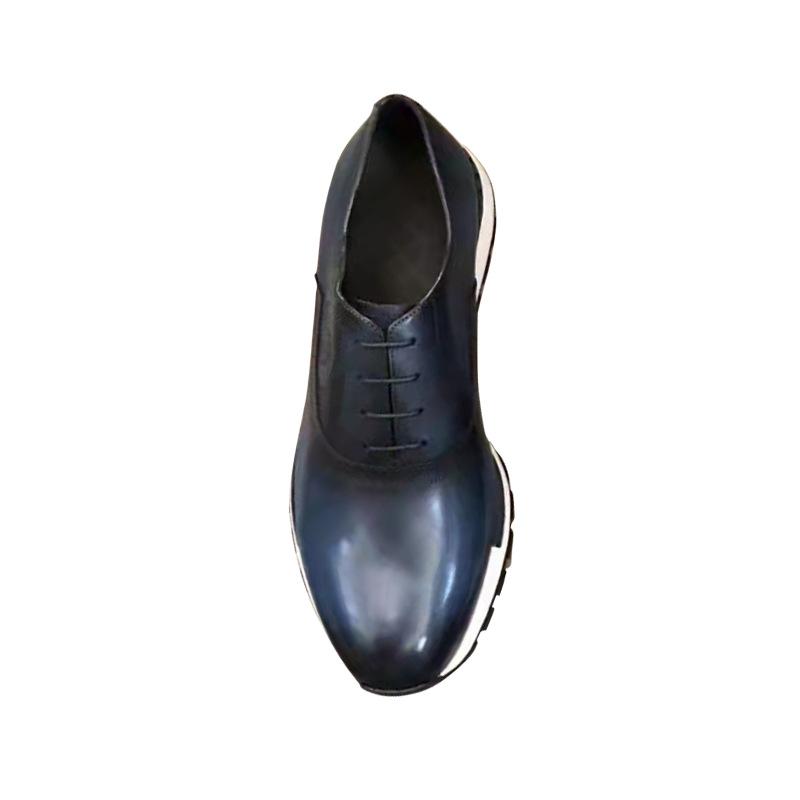 Classic Basic Style Men Oxford Shoes Genuine Leather Solid Color Men Daily Outdoor Shoes Men Nature Leather Sneakers