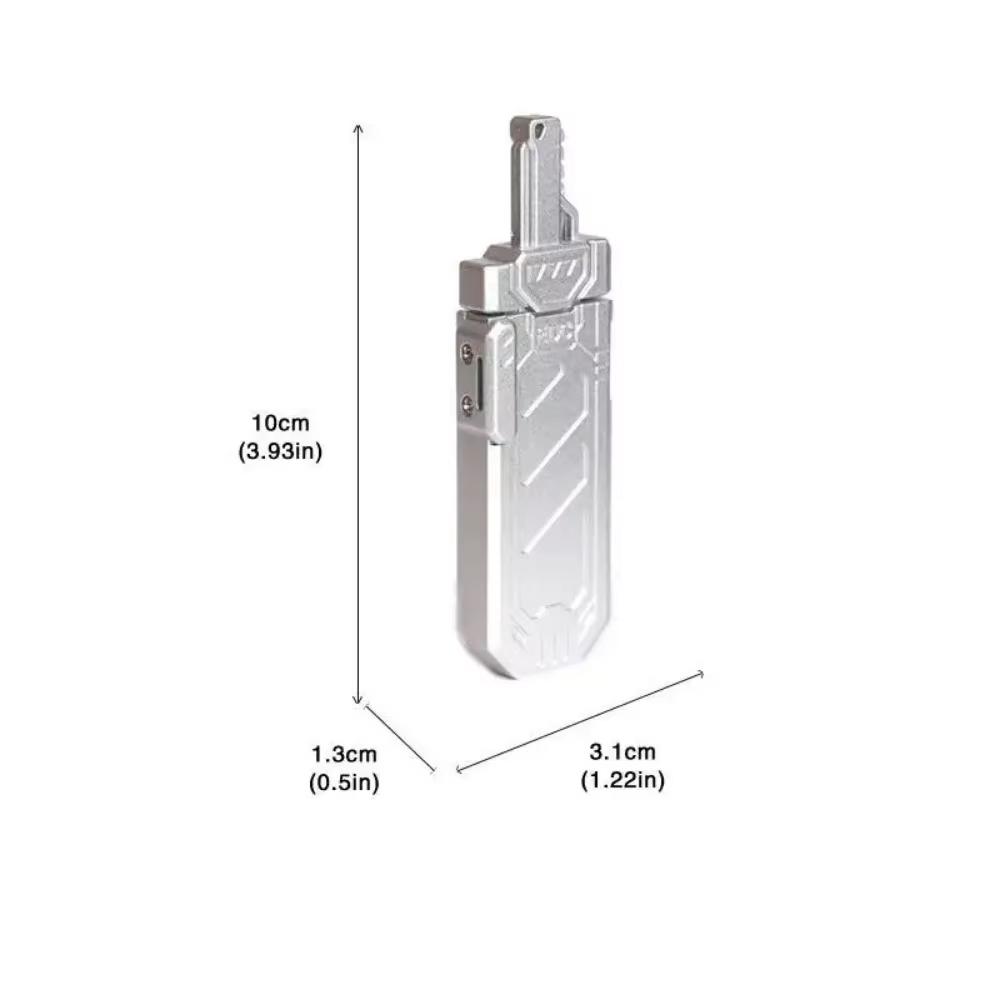 1PC Edc Cracked Fingertip Rebound Push Card Sword Push Card Mini Fingertip Toy Relieves Adult Stress Magnetic Component Pendant