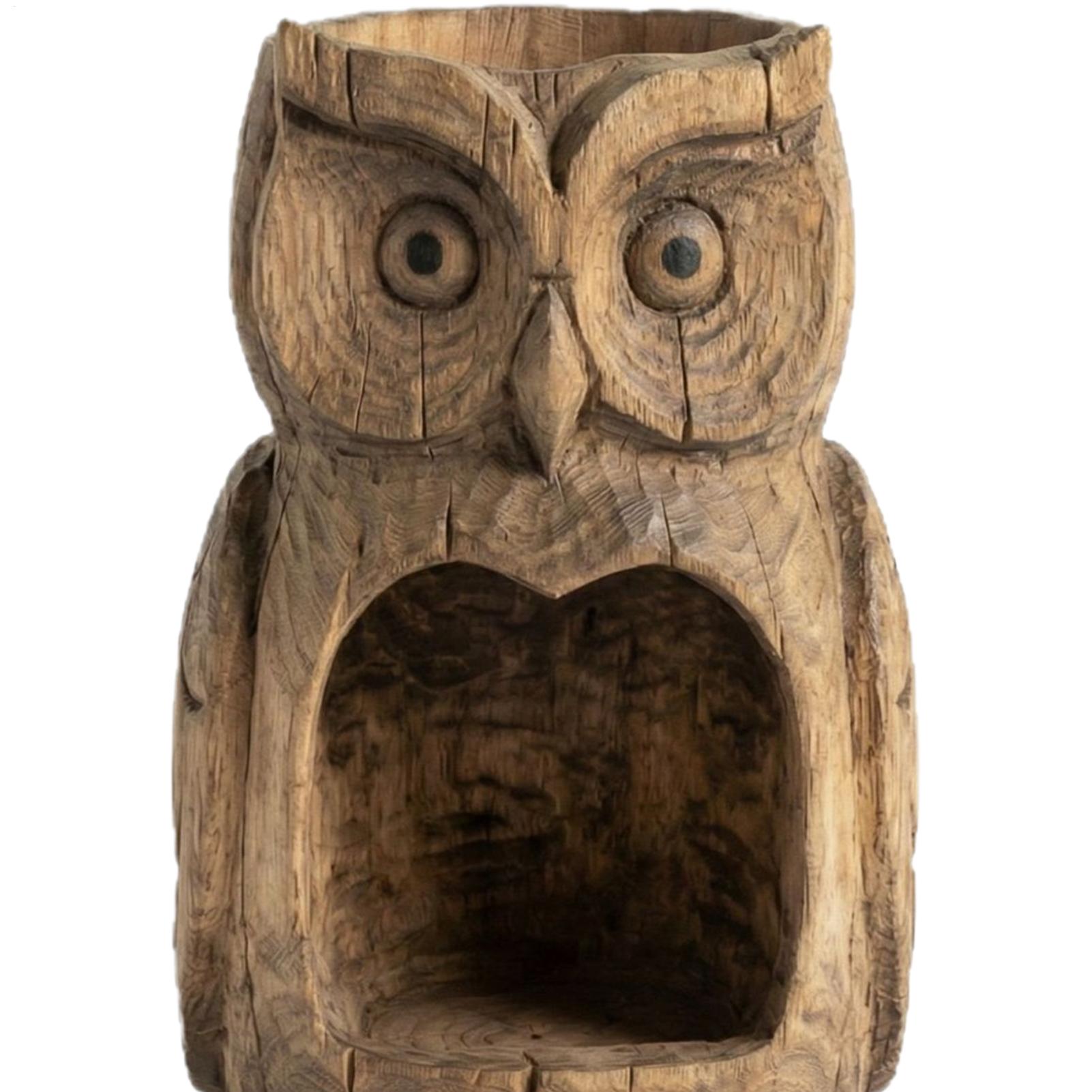 

Bird Feeders For Outdoors Owl Figurine Yard Art Wild Bird Feeder Outside Sparrow Feeding Station For Outdoor Garden Backyard China Mainland