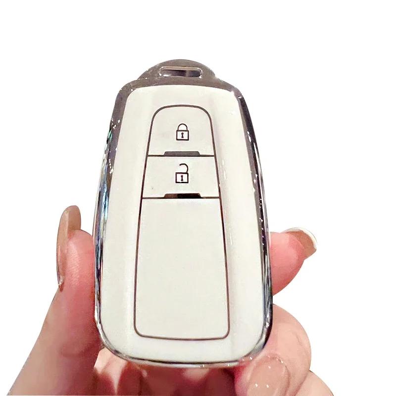 TPU Car Key Case For Toyota Camry CHR Prius Corolla RAV4 Prado 2017 2018 (2-BTN 3-BTN)