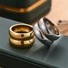Metallstil Kaltstil Übertrieben Breite Version Kürbisring Zeigefingerring für Damen