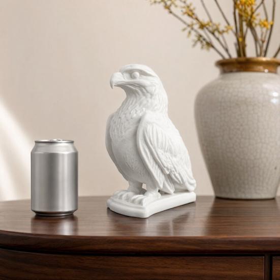 Figurina di Aquila Calva Stampata in 3D, Statuetta di Animale Selvatico da Collezione, Piccolo Uccello Ornamento da Scrivania per Decorazione Casa Ufficio Stanza