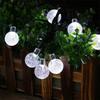LED Solar String Lights Outdoor Leds Waterproof Crystal Globe Lights with Modes Garden Light for Patio Party Tree Decor
