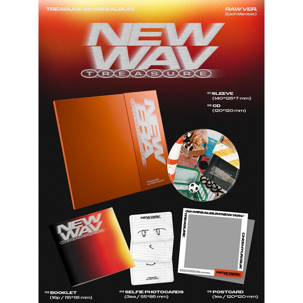 [Vorbestellung] TREASURE NEW WAV HARUTO Kpop Album CD Fotokarte Offizielle RAW Version