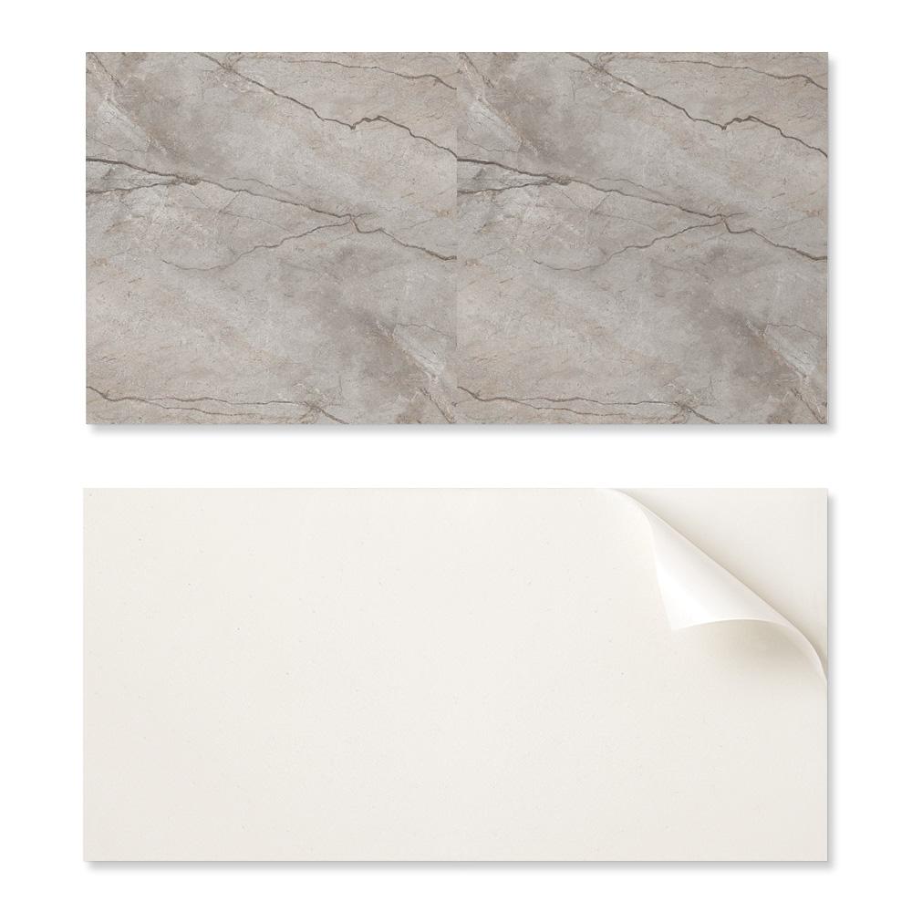 Vinyl Decoration with Print for Tool-Free Assembly 100x50 cm Natural Stone Pattern