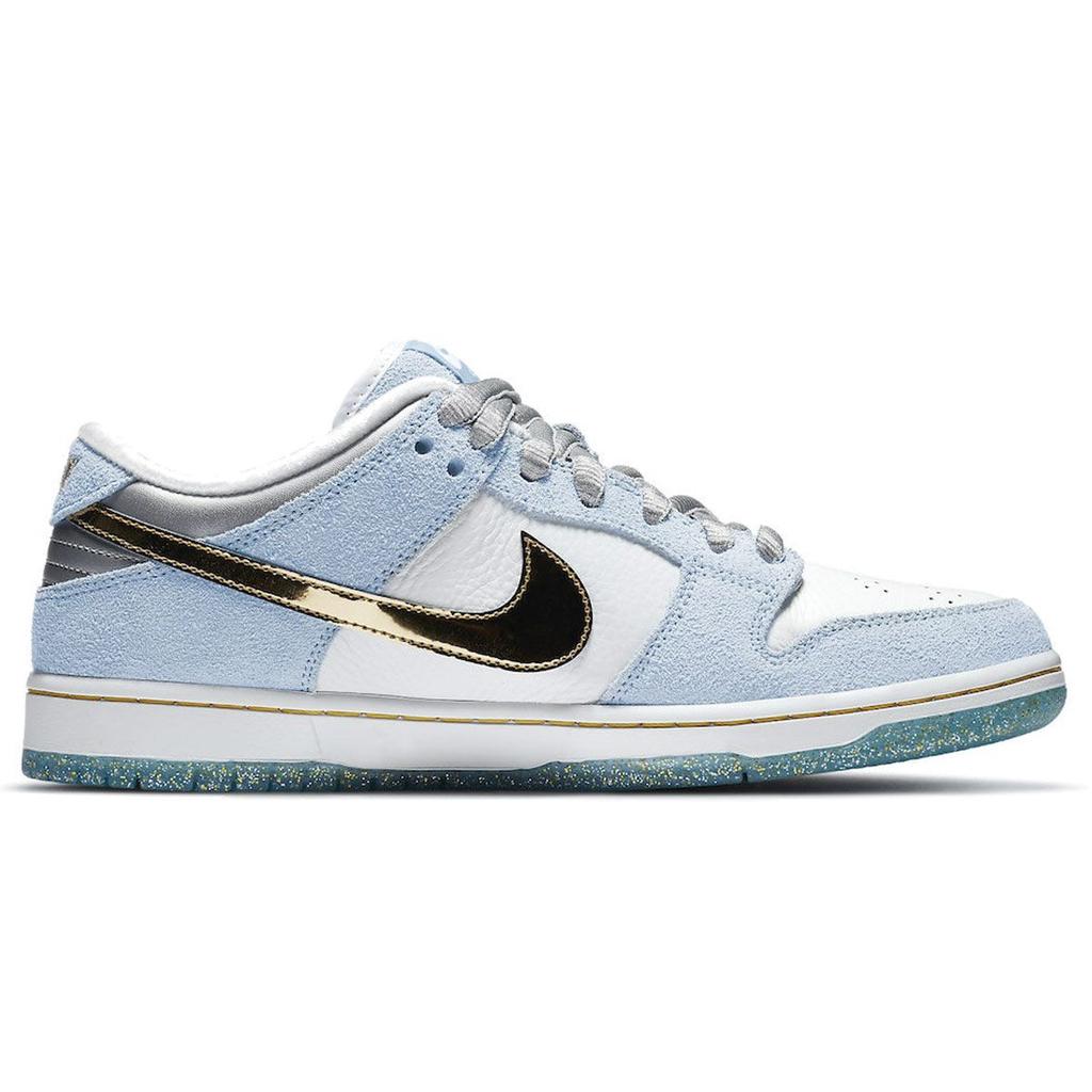 Sean Cliver X Nike Dunk Low SB Holiday Special Unisex Sneakers Blue White Psychic-Blue DC9936-100