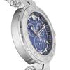 Versace GRECA CHRONO Greca Chronograph Watch, 45mm, Blue Dial, Stainless Steel, Sapphire Crystal, Quartz Movement, Men's, Silver, VEPM00420