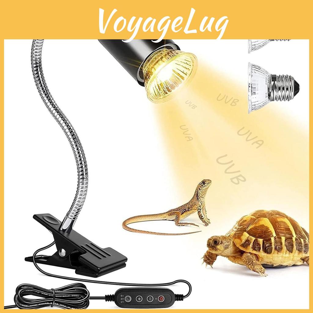 Lampa na teplo pro plazy Dvojitá zástrčka Želva Opalovací lampa s vápníkem Pro EU