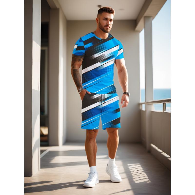 

Модный set из футболки с круглым вырезом и укороченных шорт S
