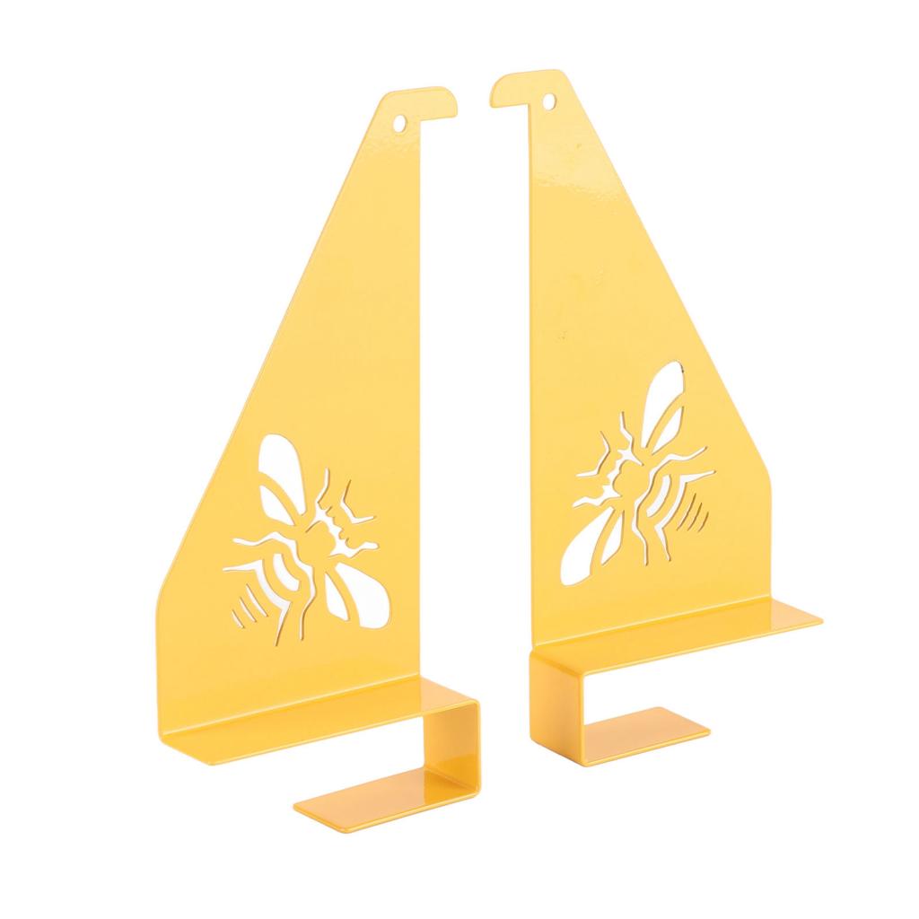 2PCS Beehive Inspection Brackets Bee Box Metal Support Holder for 4 Frames Multifunctional