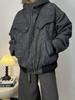 Men's Hooded Fur Collar Cotton Jacket: Winter High-End Plus Velvet Thickened Outerwear