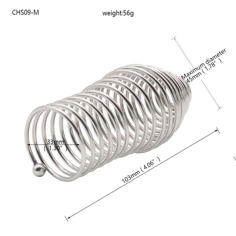 Stainless Steel Men's Transparent Crystal Sleeve Spikes Fun Sex Aid Penis Collar Men and Women Passion Sex Tool