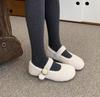 Fashion Design Fur Women Mary Jane Shoes Concise Keep Warm Outdoor Shoes Ladies Comfort Cotton Flats Shoes