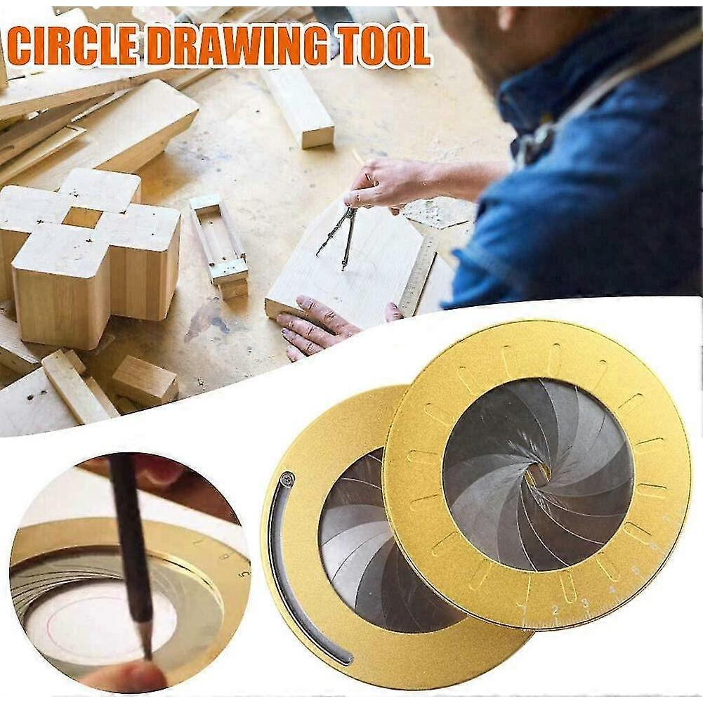 1 Pcs Round Drafting Tool Multifunctional Adjustable Drafting Tool Stainless Steel Metal Ruler Drafting Compass