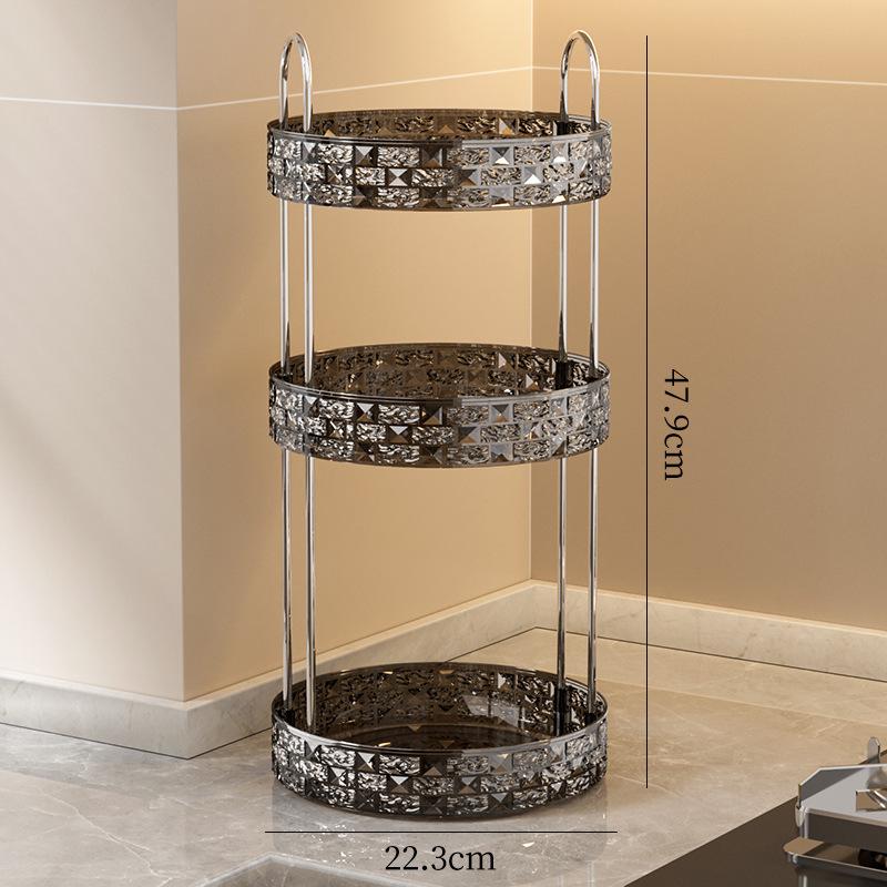 Étagère de Rangement Rotative Multi-couches pour la Cuisine et les Cosmétiques