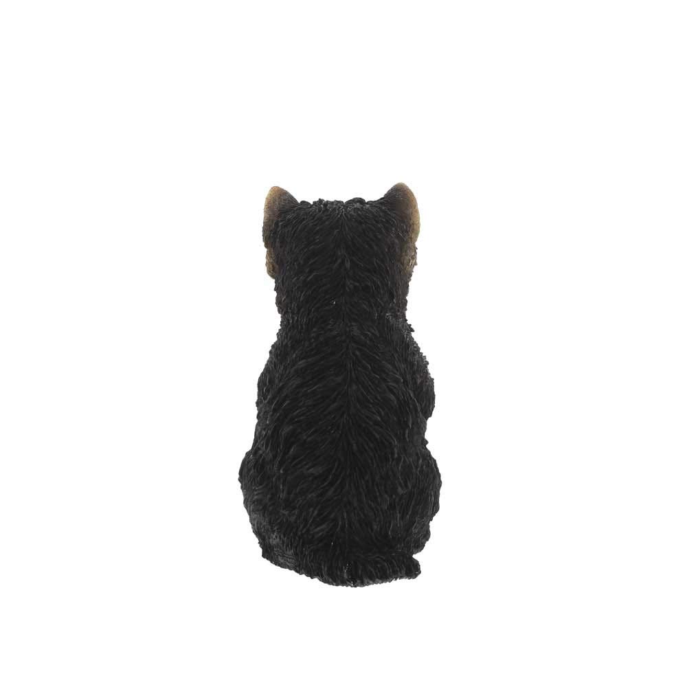 Atât de realist încât șocant de real, ornament de grădină pentru câini, fundă Yorkshire, cadou pentru iubitorii de câini, obiect figurină, voal de îmbrăcăminte.