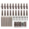 40Pcs/Set Carp Fishing Accessories Set with Storage Box Portable Metal Swivels Soft Tubes Sleeves Carp Fishing Gear Equipment Kit