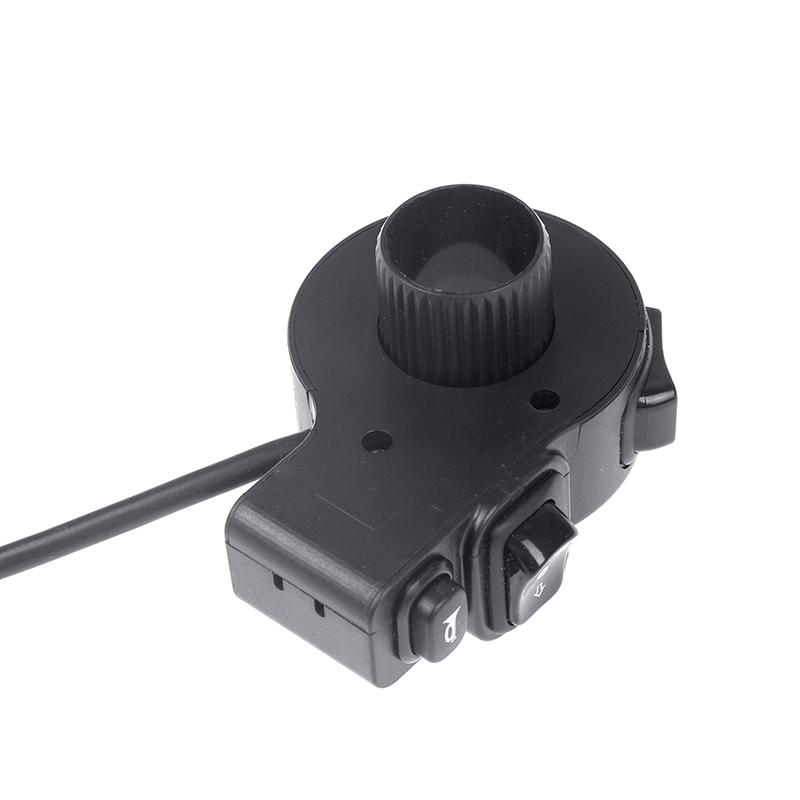 3 In1 Motorcycle Switch Electric Bike Scooter Atv Quad Light Turn Signal Horn On/Off Button For 22Mm Dia Handlebars Motorbike