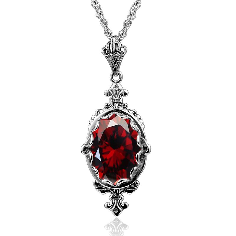 100% Sterling Silver 925 Citrine Necklace Women Luxury 10*14mm 8ct Oval Yellow Stone Pendant Victoria Style Jewelry Gift Female