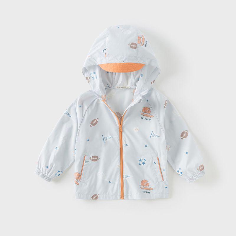 David Bella Kidsren s Anti-Uv Jacket 2026 New Boys  Sun Protection Hooded Top Boys  Summer Clothing Red Gray Orange [Ready in Stock] 80