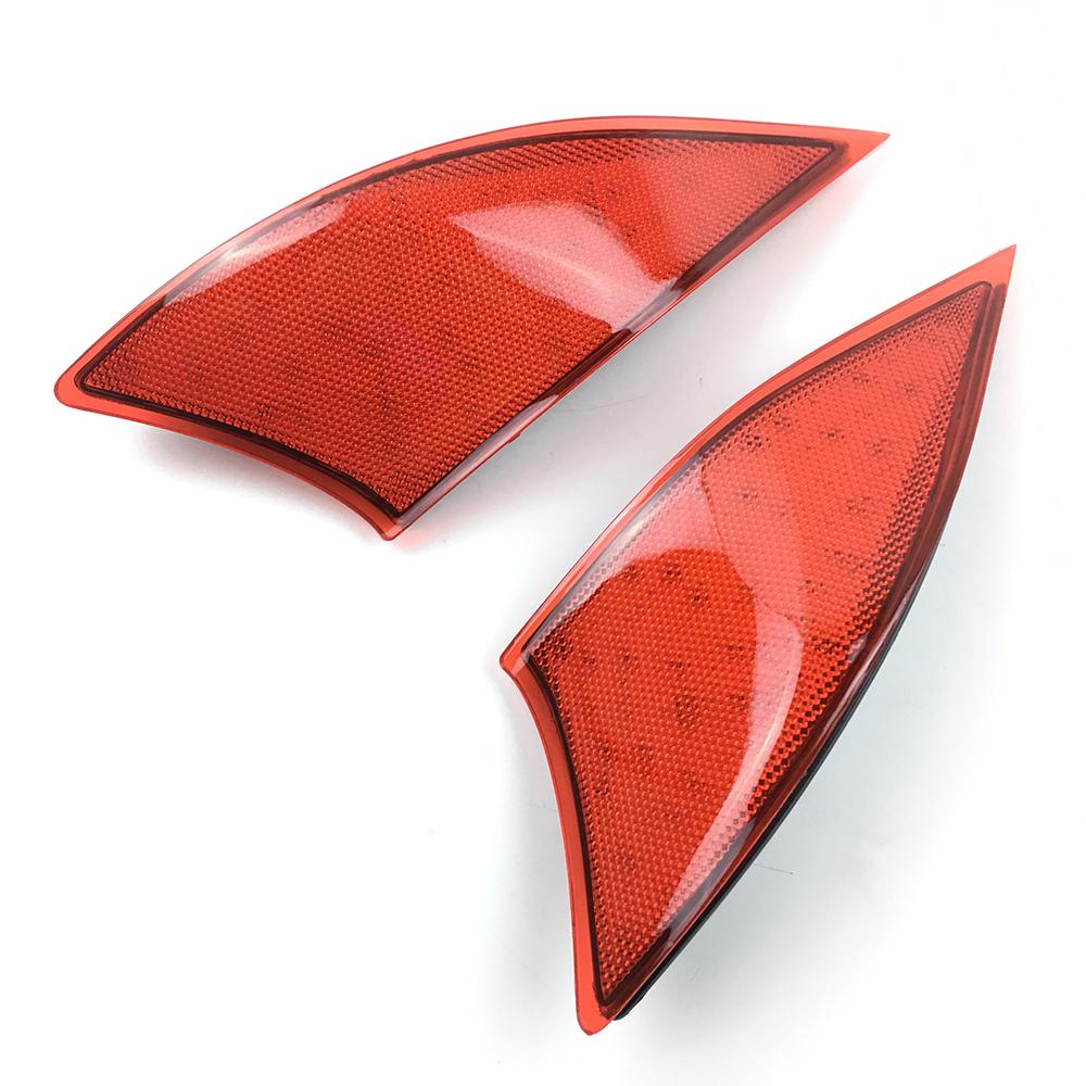 2x Rear LED Bumper Reflector Red lens Tail Brake Light lamp Red for Lexus IS 250 350 XE30 2014 2015