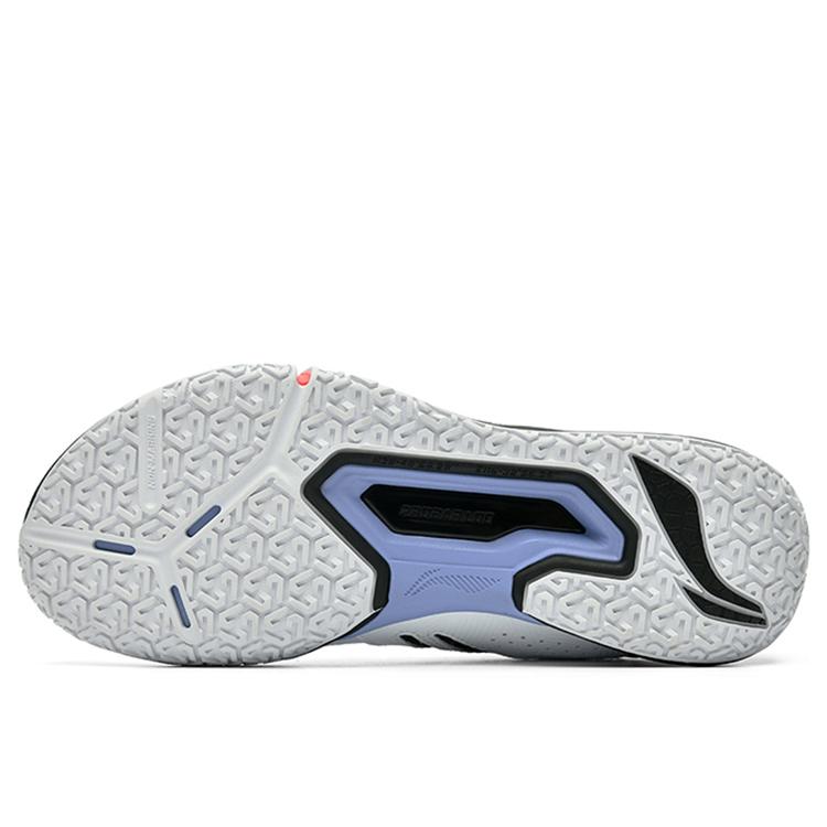 Li Ning Saga 2 Lite Rubber Breathable Low Top Badminton Shoes Unisex Black White AYTT003-1