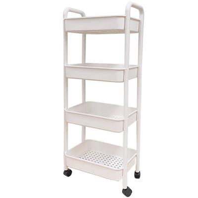 Trolley Storage Rack Removable Snack Rack Dormitory Floor Shelf Multi-storey Bedroom Bedside Storage Rack