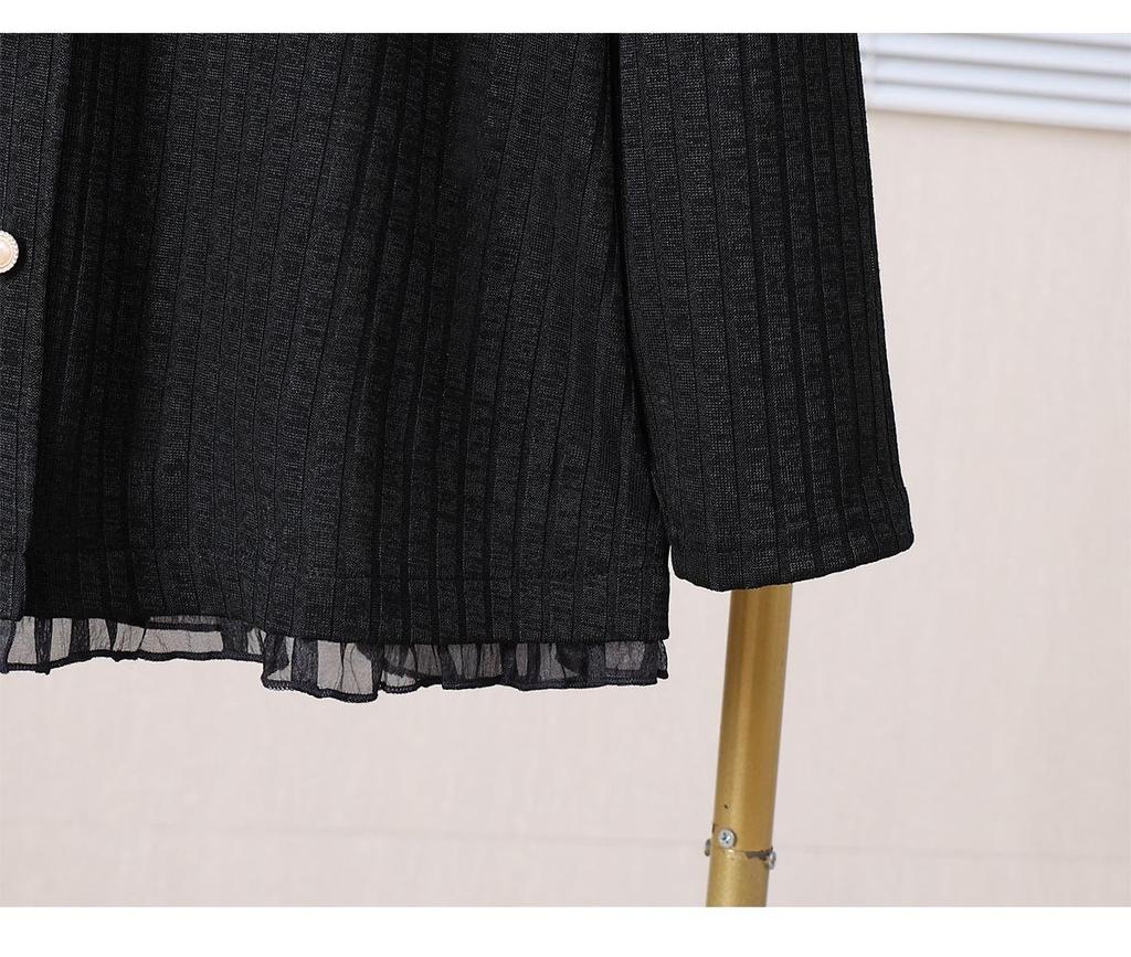 Women's Plus Size Knitted Cardigan - Spring/Autumn Fashion, Loose & Slimming 