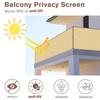 A25F-2.95Ftx16.4Ft Balcony Privacy Screen,Shade Apartments Fence Cover,Heavy Duty Mesh Windscreen For Deck,Outdoor,Backyard