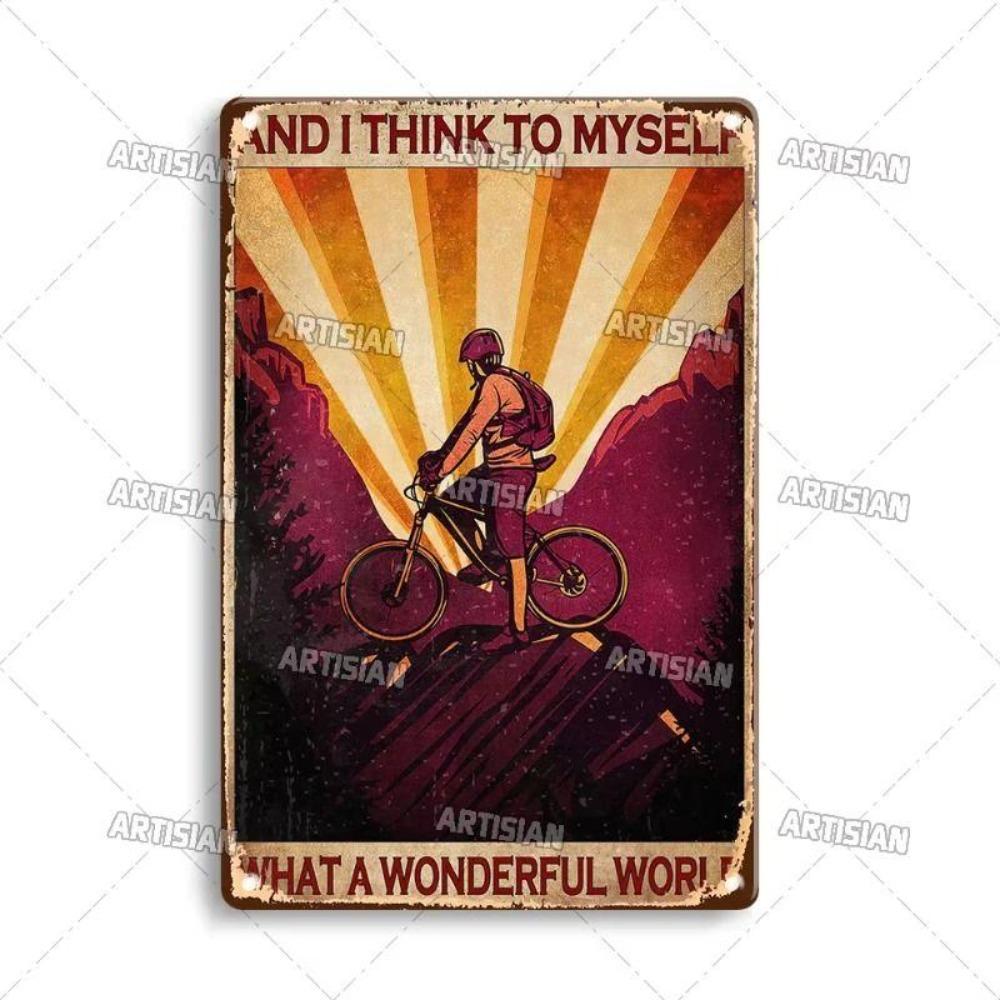1 Piece Retro Metal Tin Sign Art Poster For Office Living Room Courtyard Wall Decor 8x12 Inch 20x30 cm