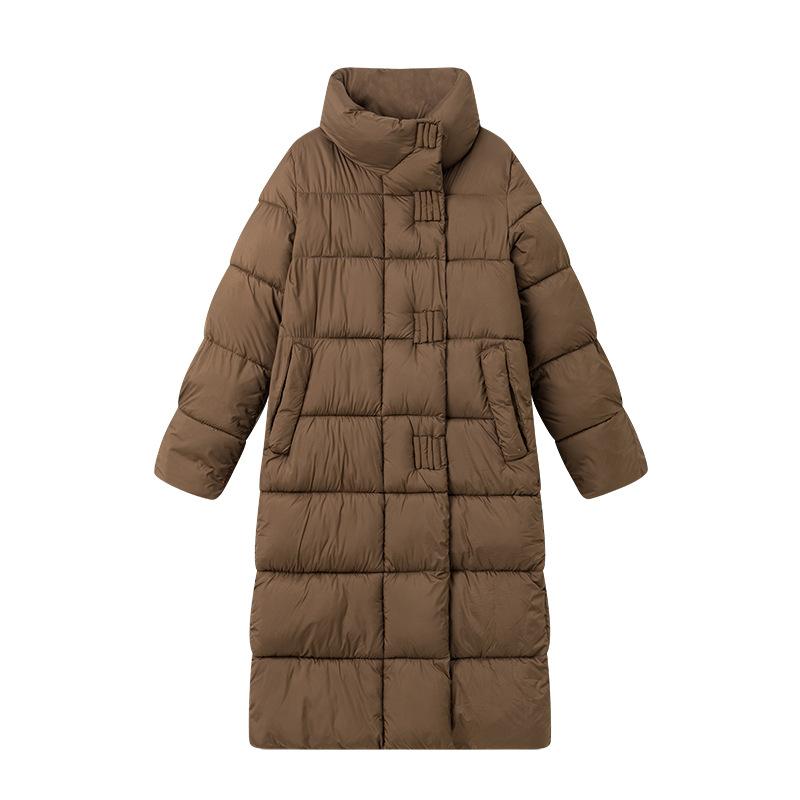 

Новая женская зимняя длинная куртка с хлопковой подкладкой, корейская версия пуховика, свободная стеганая куртка в западном стиле. XL