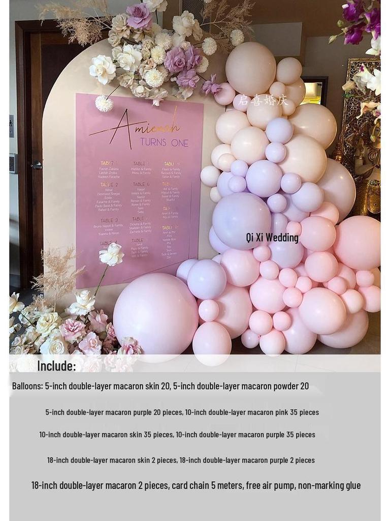 Purple Balloon Decorations for Birthdays, Shop Openings, Banquets, and Celebrations