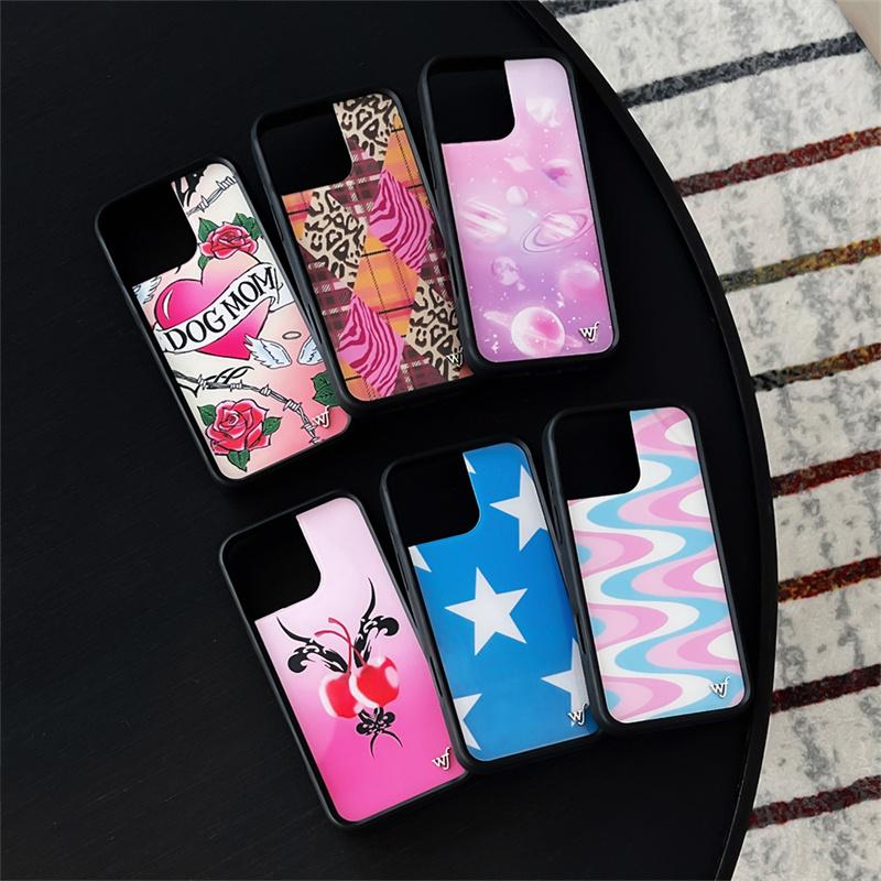 Wildflower Nessa Barrett wf Cases for iPhone 12 13 14 15 16 Pro Max Plus 17 Pro Max wf Rose Cherry Star Dust Tattoo Phone Cover