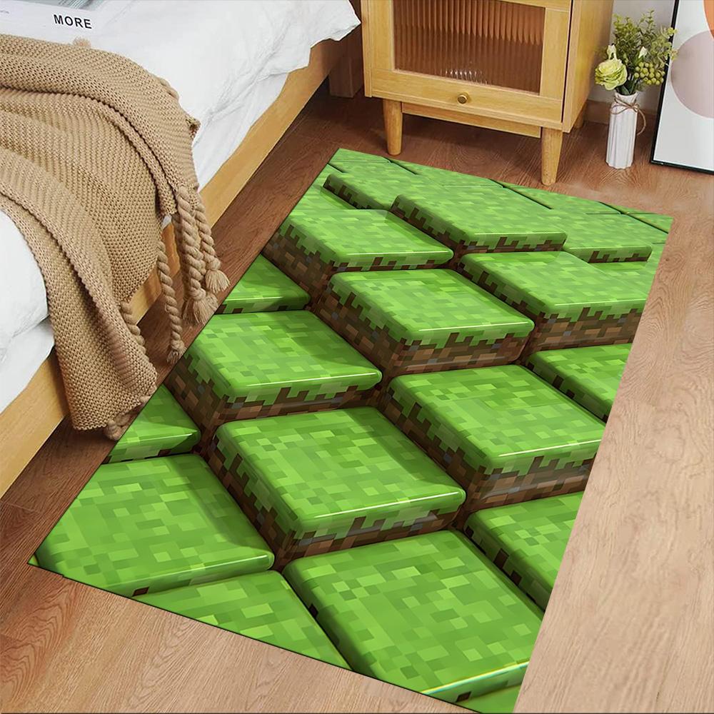 Minecraft Underground Adventure Floor Rug Office Rug Perfect for Bedrooms Hallway Living Rooms Dormitory Antislip Carpet Office home decor
