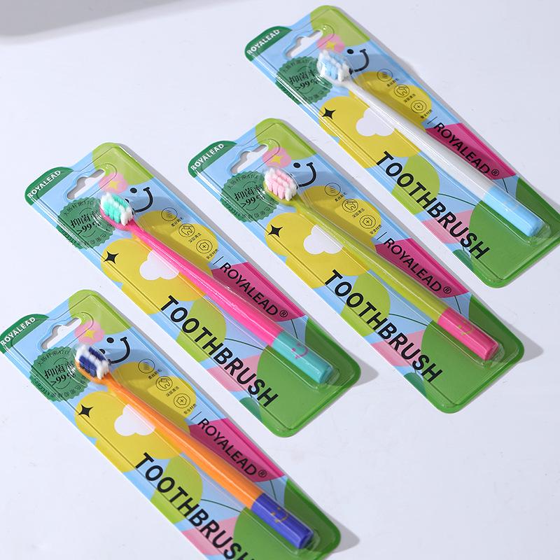 Premium Antibacterial Toothbrush with Soft Bristles - Individually Wrapped for Adults, Small Head, Single Pack, Genuine High-End Design