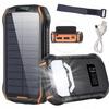 Solarny Power Bank 26800Mah 2Xusb Latarka Indukcja