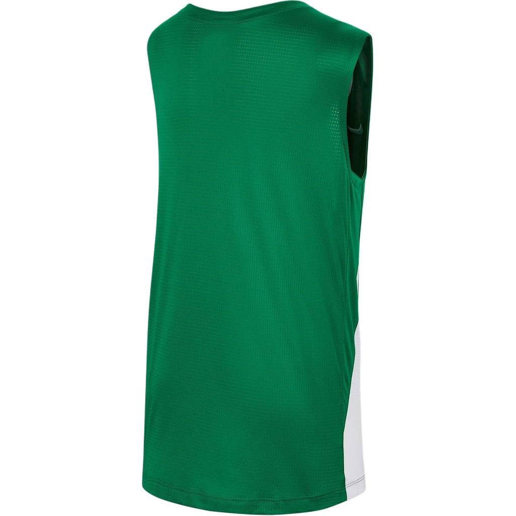Nike Sleeveless Basketball Tank Top V-Neck Comfortable Kids Tops Light-Green White HF0698-302
