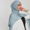 Muslim Plain Hijab Cotton Stretchy Premium Jersey Scarf Soft Material Prayer Shawls Women Muslim Jersey Hijab