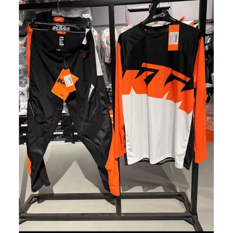 Men Women Mountain Bike Cycling Jersey Pants Set Quick Dry Moisture Wicking Off Road Trail Riding Gear