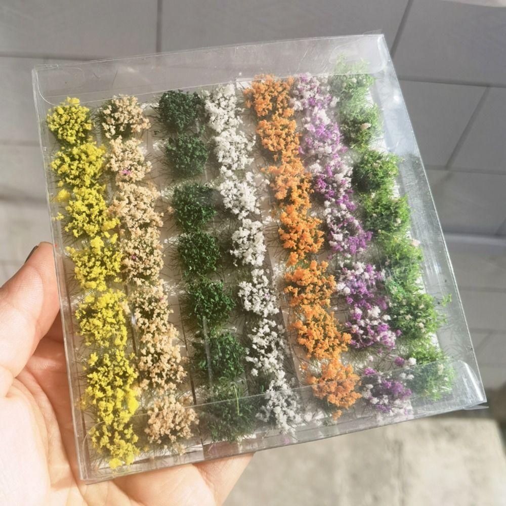Railway Train Miniature Flower Cluster DIY Building Flower Grass Model  Micro Landscape