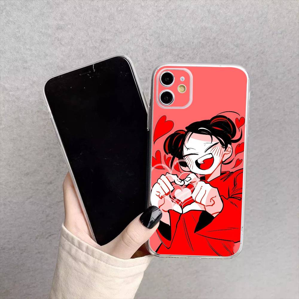 Chinese Doll Pucca And Garu Phone Case For iPhone17,16,15,14,13,12,11 Plus,Pro Max Soft Transparent Cover