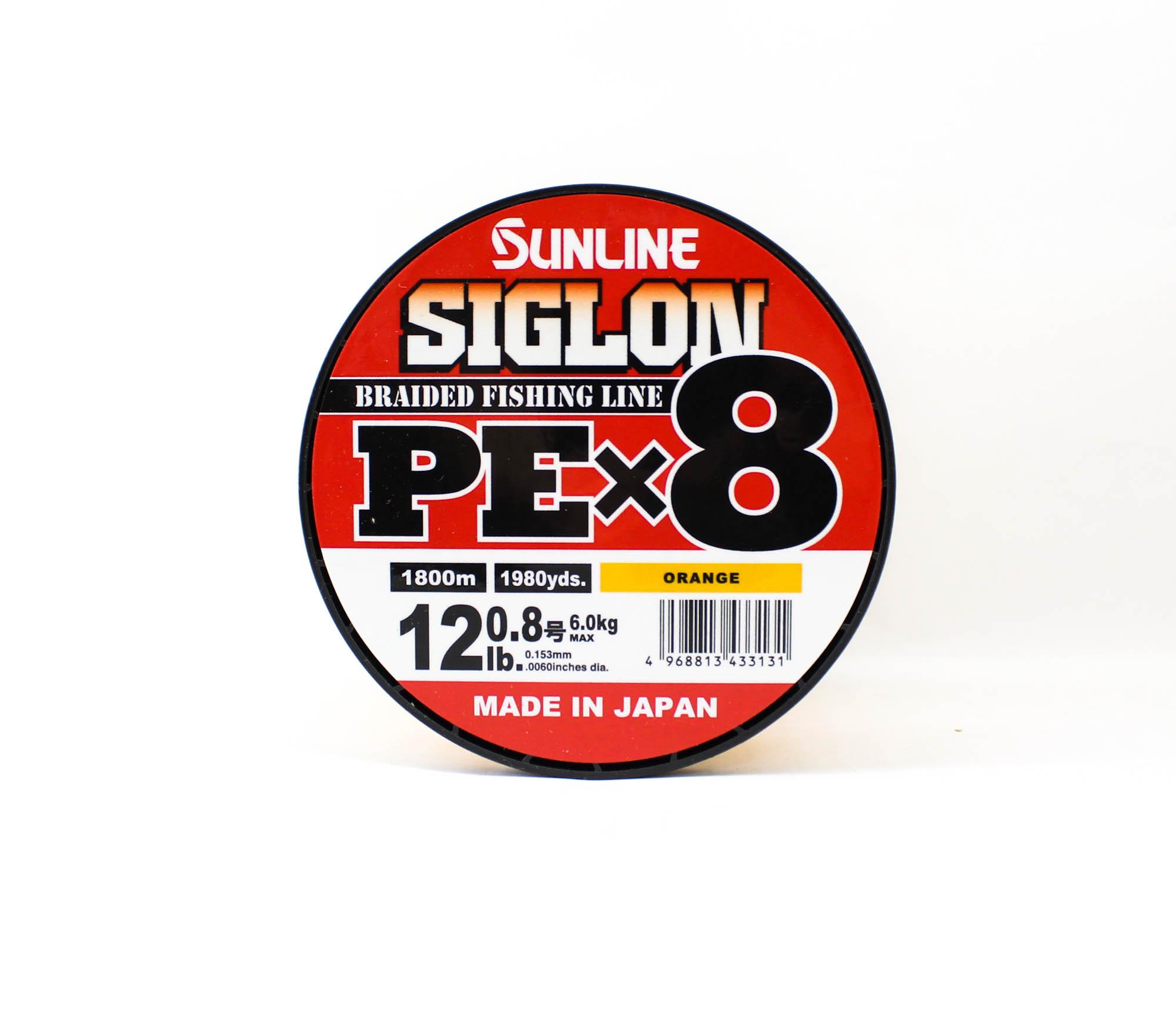 

Sunline P.E Line X8 Siglon 1800M P.E 0.8 12LB Orange (3131) оранжевый