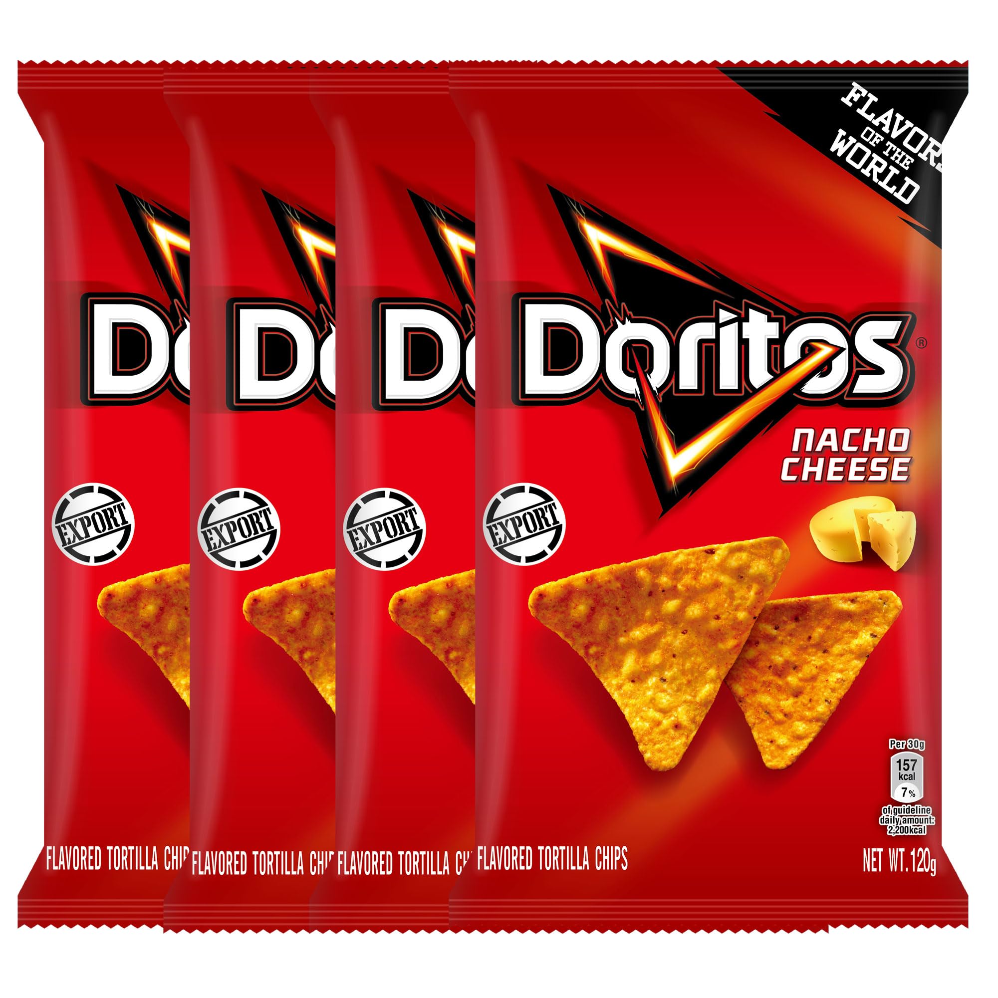 

Doritos Nacho со вкусом сыра 140 г x 4 пакета (Тайвань)