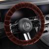 Winter Velvet Steering Wheel Cover - Plush, Warm, Universal Fit