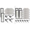 HEPA Filter Set Robot Vacuum Kit Home Cleaning As Shown HEPA Filter Microfiber Mop Cloth Side Brush Nylon Brush
