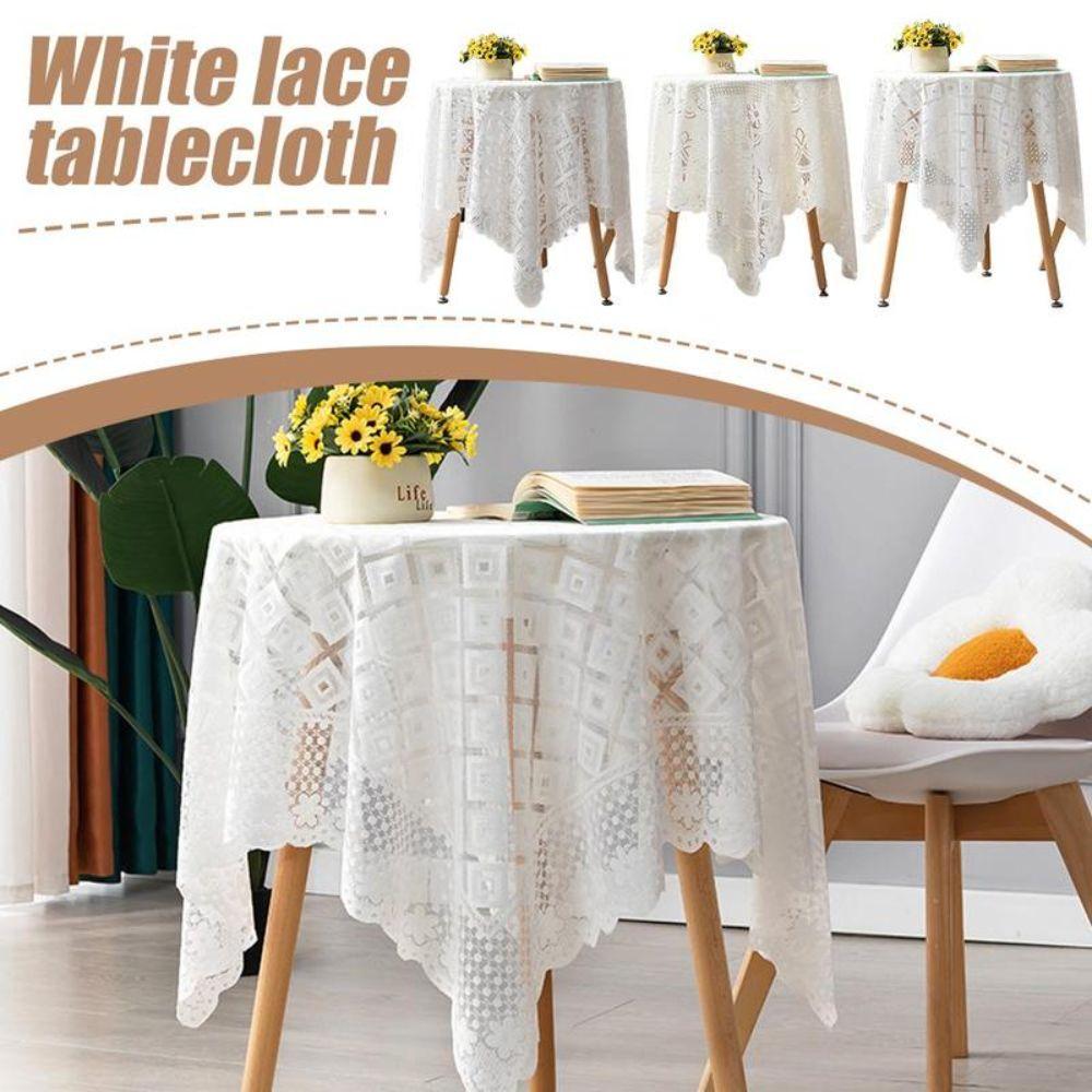 Sheer Lace Tablecloth Non-slip Photography Tablecloth New Table Mat Photography Backdrop Decor