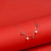 Light Jewelry Style Blue Bell Flower Pure Silver Plated Natural Freshwater Pearl Adjustable Women's Bracelet