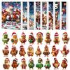 Christmas Countdown Calendar Blind Box with Chicken Acrylic Flat Pendant Christmas Tree Hanging Ornament