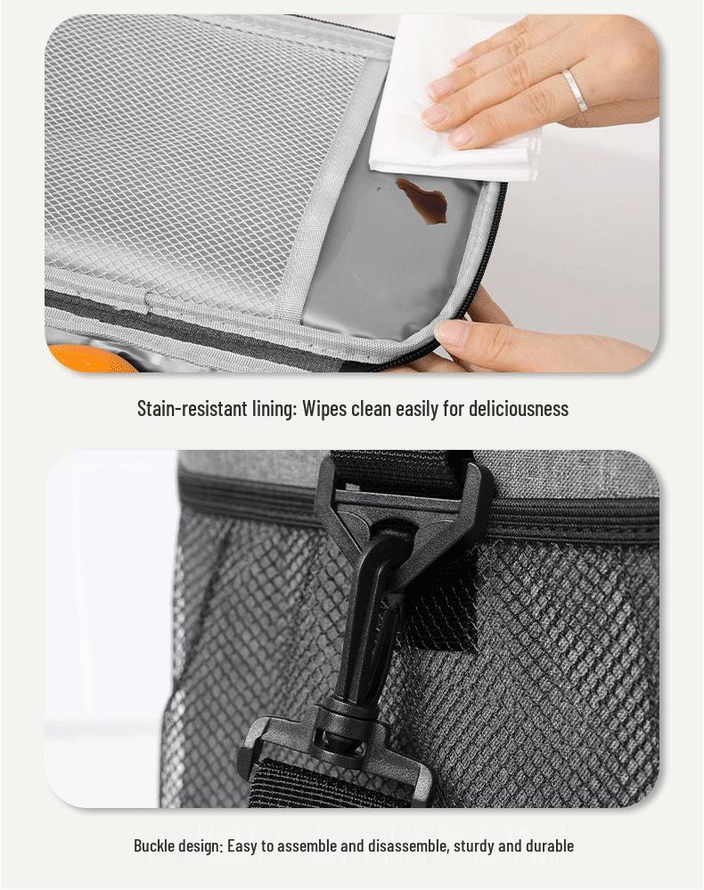 Waterproof Oxford Insulated Lunch Bag - Large Capacity, Portable, Single Shoulder Camping Picnic Bag