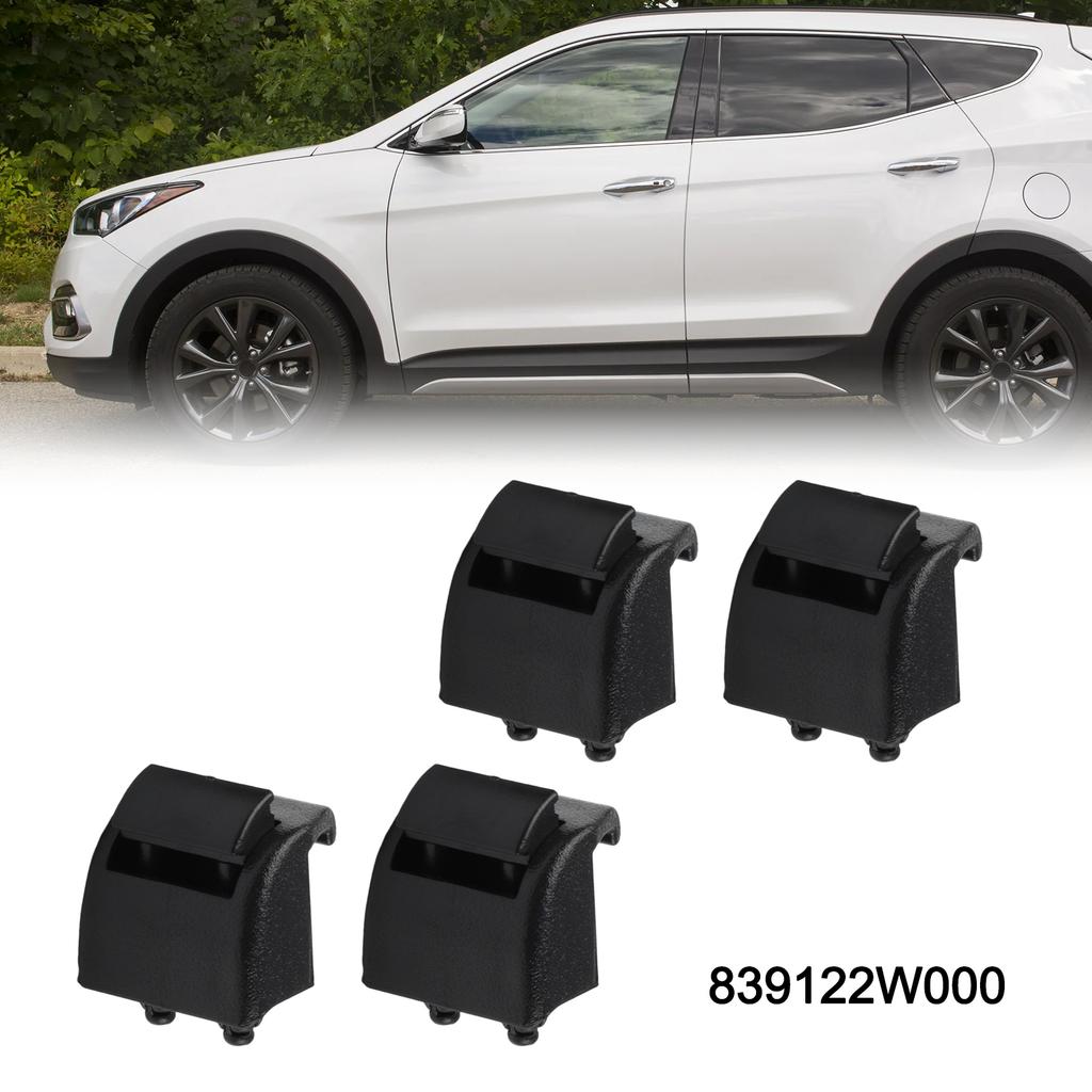 As Shown Curtain Hooks Rear Sunshade Curtain Hooks Sunshade Auto Accessories Practical Curtain Accessories 4 Piece Set